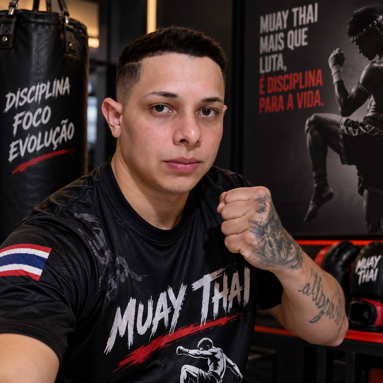 Bruno Lima, praticante de Muay Thai
